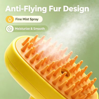 EelJoy 3-in-1 Steamy Pet Brush