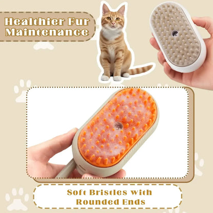 EelJoy 3-in-1 Steamy Pet Brush