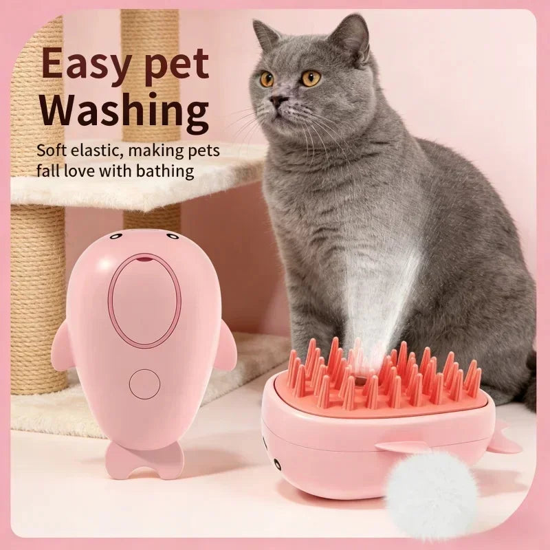 EelJoy 3-in-1 Steamy Pet Brush