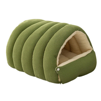 2-in-1 Cozy Cat Cave Bed