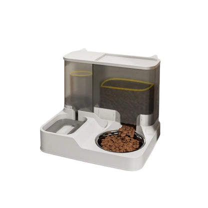Elevated 2-in-1 Pet Feeding Station with Automatic Water Dispenser for Cats and Dogs - Convenient Access to Food and Water